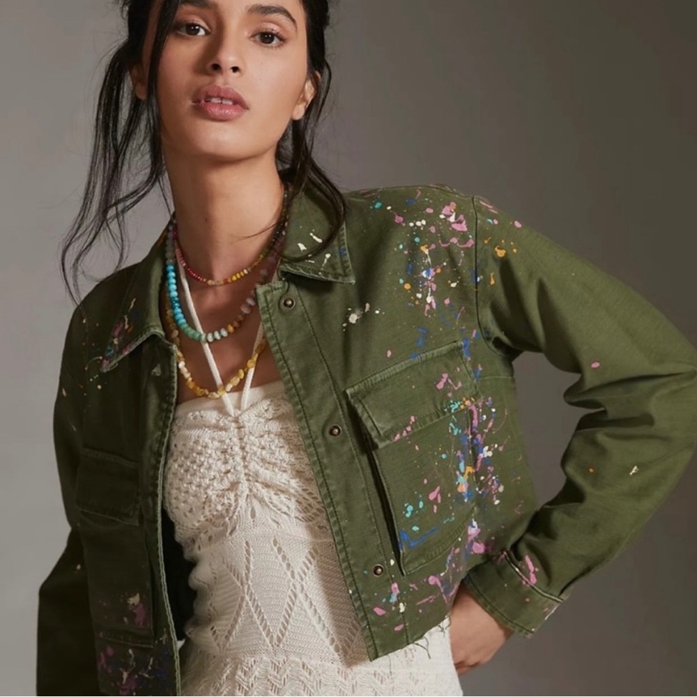 Pilcro Jacket with paint 🎨